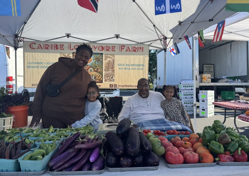 HLFM scholarship recipients Taieshia and Ricardo Hyacinth of Caribe Locavore Farm in Dover will attend the Pasa Sustainable Agriculture Conference. Shown are (l-r) Taieshia Hyacinth, daughters Nuri Hyacinth and Aubrey Hyacinth, and and Ricardo Hyacinth. SUBMITTED PHOTOS